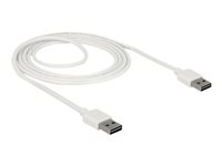 DeLOCK Easy USB 2.0 USB-kabel 2m Hvid