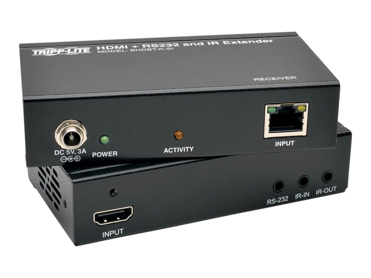 Tripp Lite HDBaseT HDMI Over Cat5e Cat6 Cat6a Extender Kit with Serial / IR Control 4K x 2K @ 24/30Hz70m 230ft