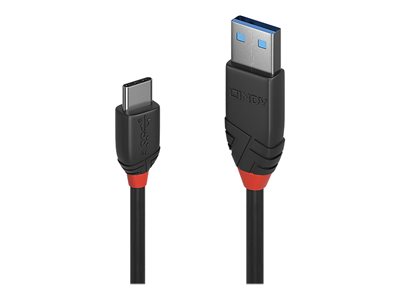LINDY USB 3.1 Kabel Typ C/A Black Line M/M 0.15m - 36914