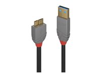 C ble USB 3.2 Type A vers Micro-B, 5Gbit/s, Anthra Line, 1m