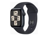 Apple Watch SE (GPS) 2nd generation - midnight aluminium - smart watch with sport band - midnight - 32 GB