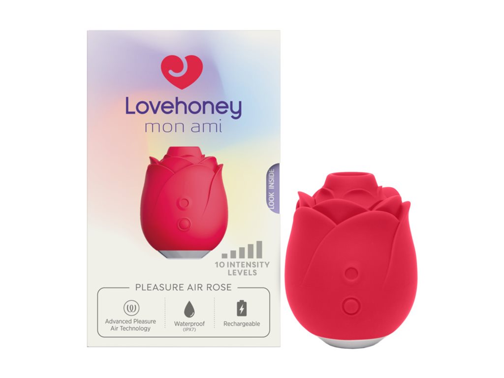 Lovehoney Mon Ami Pleasure Air Rose Personal Vibrating Massager