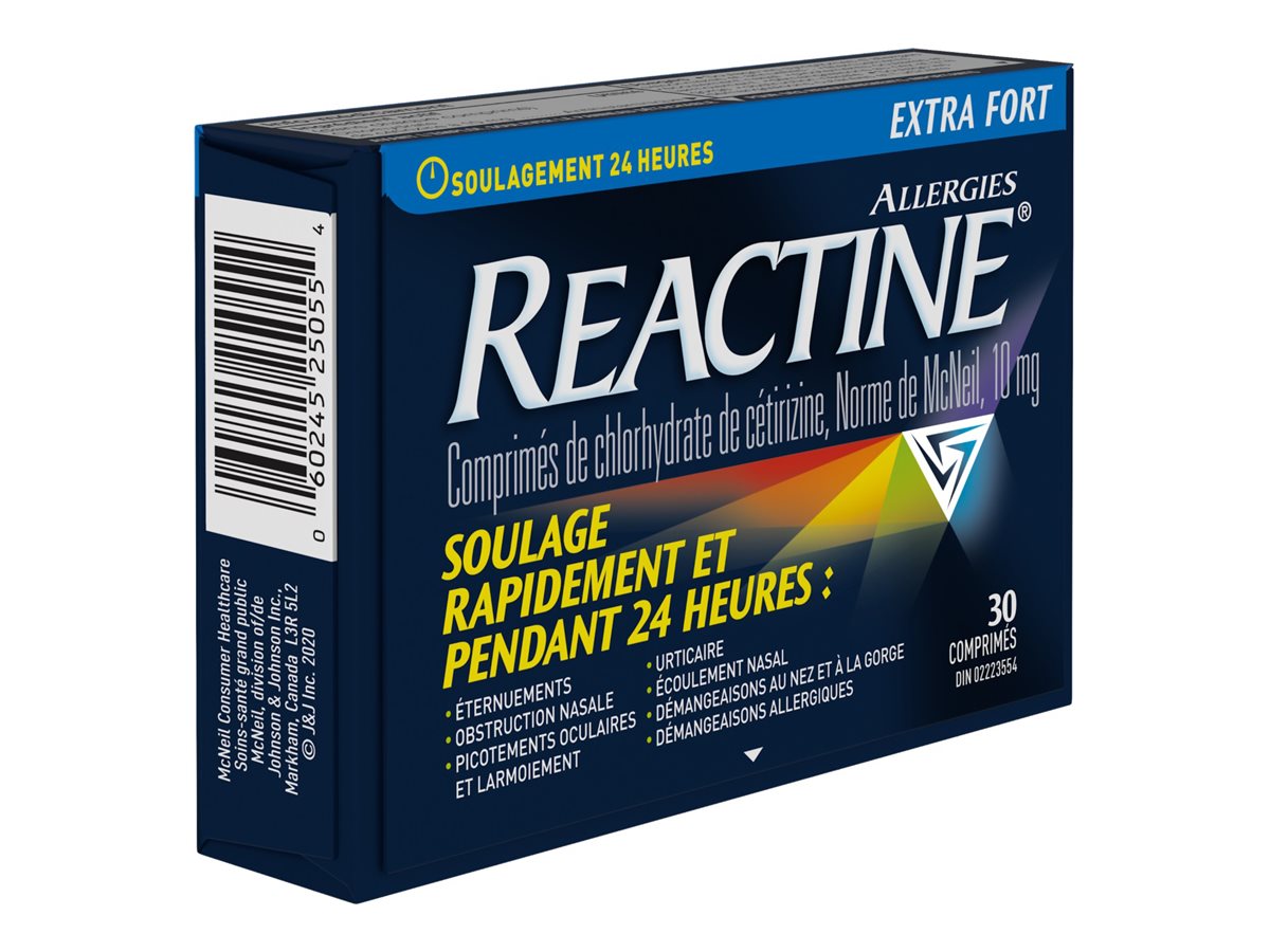 Reactine Allergy Extra Strength Cetirizine Hydrochloride Tablets 10mg