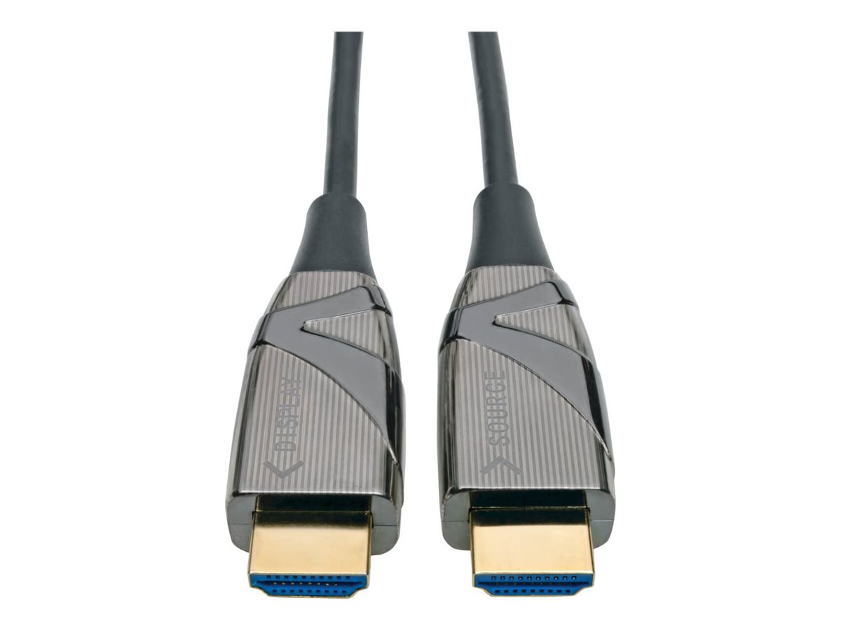 Tripp Lite High-Speed HDMI Cable HDMI Fiber AOC 4K @60Hz 4:4:4 Black M/M 10M