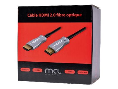 MCL Câble HDMI 2.0 fibre optique (75m) - HDMI - Garantie 3 ans LDLC
