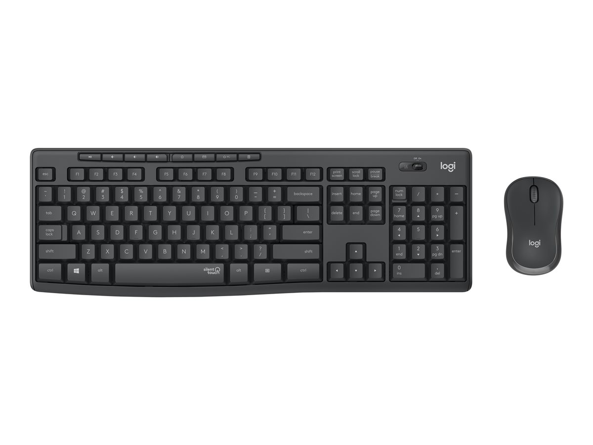 Logitech MK295 Silent - klávesnice a sada myši - maďarská - grafit Vstupní zařízení – foto 4