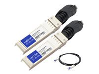 AddOn Cisco to IBM Dual OEM Direct Attach - Direct attach cable - SFP+ to SFP+ - 3.3 ft - twinaxial - for Cisco 250 Series; Catalyst 2960, ESS9300; Nexus 93180, 9336, 9372; UCS 6140, C4200