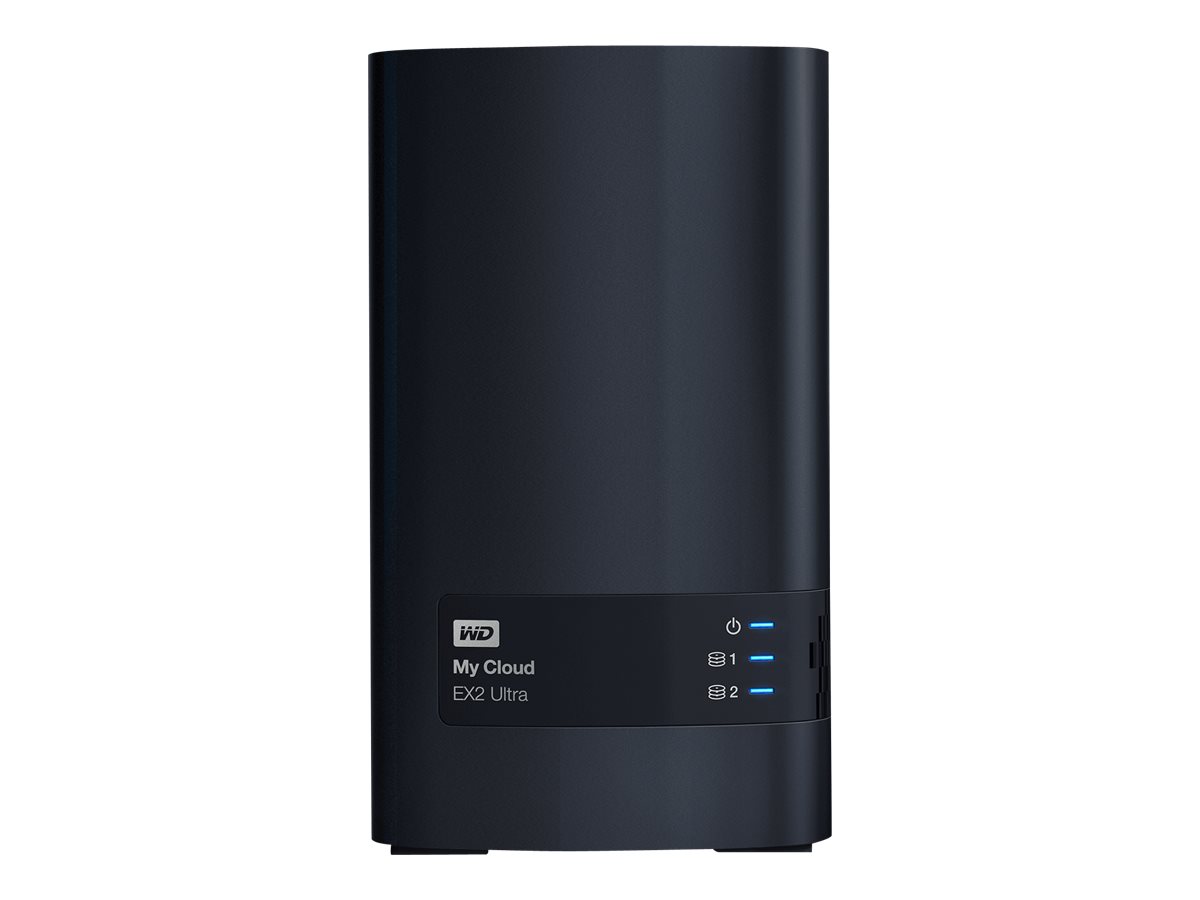 WD My Cloud EX2 Ultra NAS 24TB personal cloud stor. incl WD Red Drives 2-bay Dual Gigabit Ethernet 1