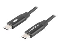 Lanberg USB 2.0 USB Type-C kabel 1m Sort