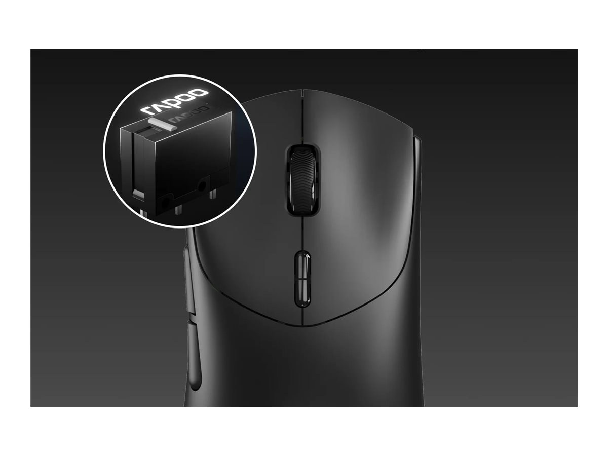 Rapoo VT7 Max mouse 8K ultra lightweight 2.4 GHz USB-C Usage / lifestyle Close-up 72100