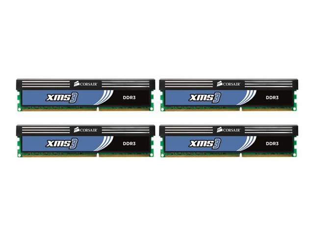 DDR3 16GB 1333-999 XMS kit of 4 Corsair