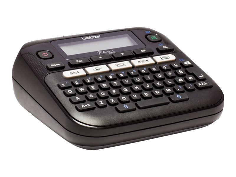 Brother P-Touch PT-D210 labelmaker B/W thermal Product shot Left-angle 79450