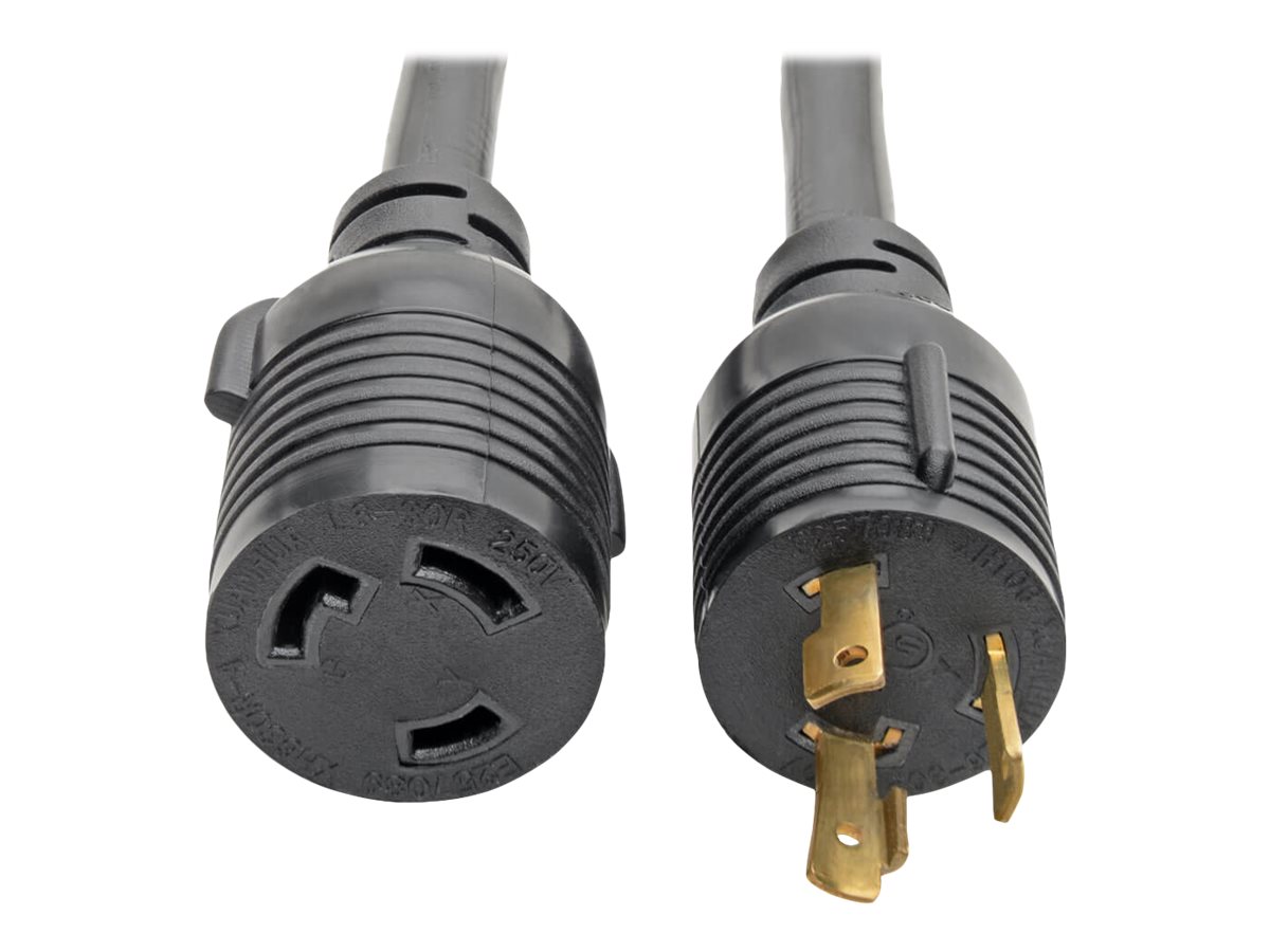 Tripp Lite 1ft Power Cord Extension Y Splitter CableL6-30P to 2xL6-30R Heavy Duty 30A 10 AWG 1'