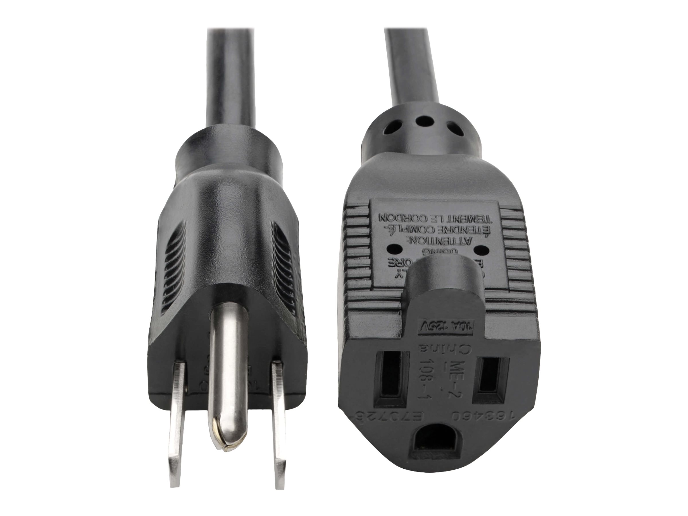 Tripp Lite 25ft Power Cord Extension Cable 5-15P to 5-15R 10A 18AWG 25'