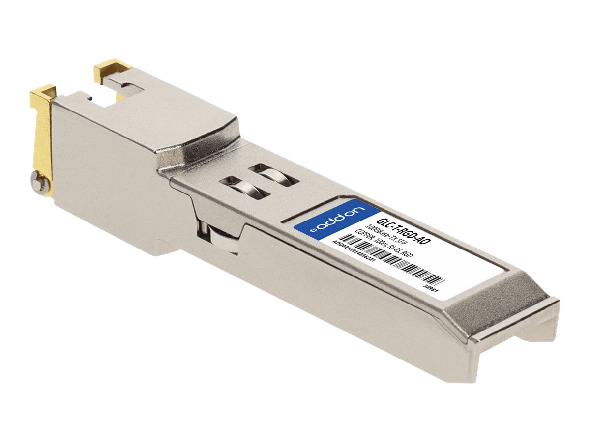 AddOn - SFP (mini-GBIC) transceiver module (equivalent to: Cisco GLC-T-RGD)