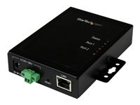 StarTech.com 2 Port Serial-to-IP Ethernet Device Server - RS232 - Metal and Mountable - Serial Device Server - RS232 Serial-O
