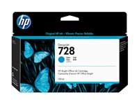 HP 728 - cyan - original - DesignJet - ink cartridge