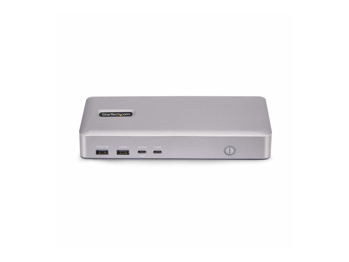 StarTech .com USB4 Docking Station, USB-C 40Gbps, Dual Video HDMI, Up to 2x 4K 60Hz 4:4:4 (RGB) or 2x 4K 120Hz 4:2:2, Multi-Monitor Dock, 6x USB, 2.5GbE, 100W PD