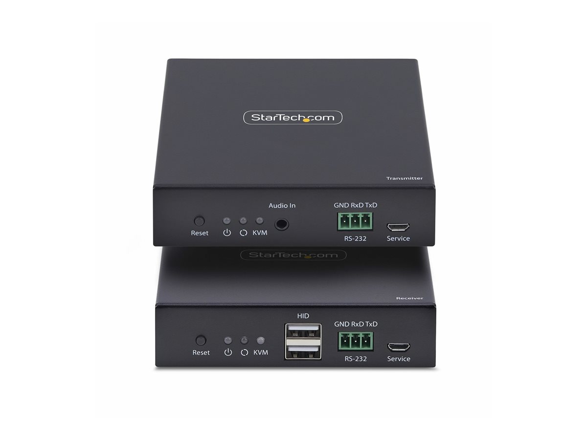 StarTech.com HDMI KVM Extender Over IP Network, 4K 60Hz, Driverless - sada vysílače a přijímače - video/audio/USB extendér - HDMI – foto 2