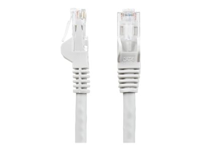 StarTech.com 50ft CAT6 Cable, 10 Gigabit Snagless RJ45 650MHz 100W PoE Cat 6 Patch Cord, 10GbE UTP CAT6 Network Cable, White CAT6 Ethernet Cable, Fluke Tested/Wiring is UL Certified/TIA - Category 6 - 24AWG (N6PATCH50WH)