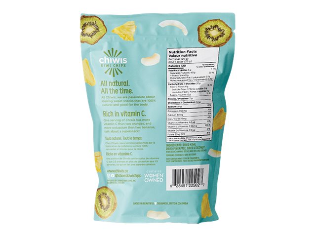 Chiwis Chips Superfruit Snacks - Kiwi and Coconut - 50g