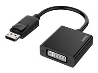 Hama Essential Line Adapter 20 pin DisplayPort stik -> DVI-I hun Sort