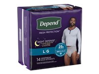 Depend Night Defense Men's Incontinence Underwear - 14 x Large