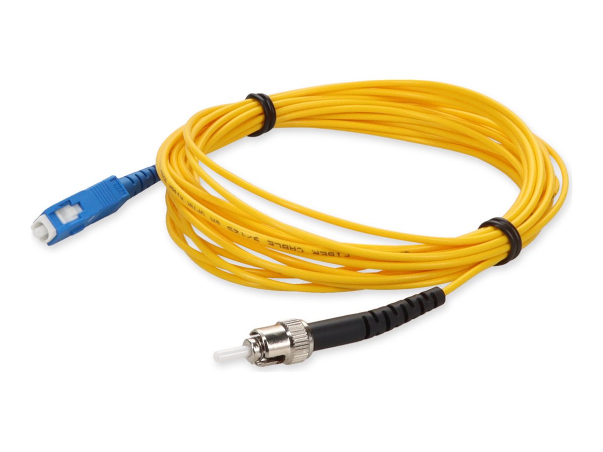 AddOn 10m ST to SC OS1 Yellow Patch Cable