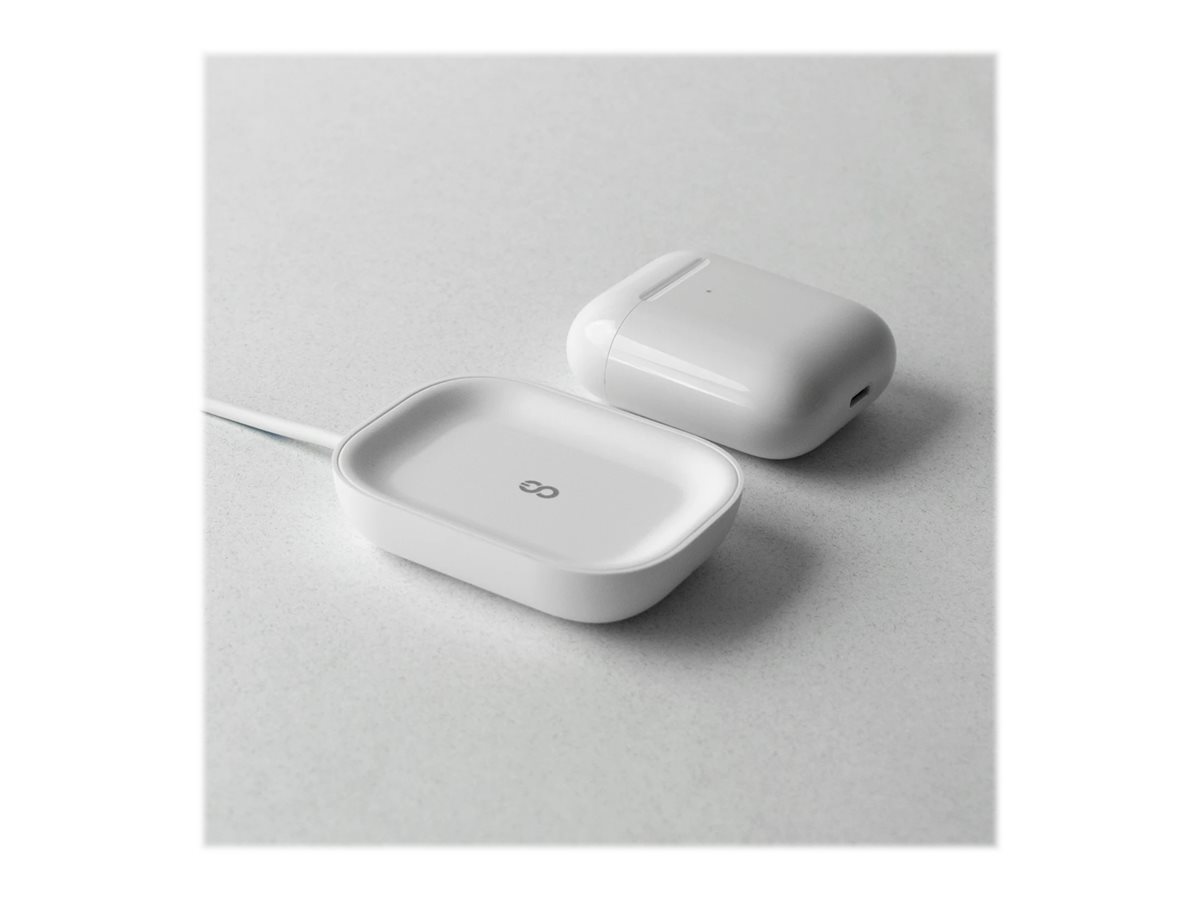 Logiix Wireless Charging Pad for AirPods/AirPods Pro - White - LGX-13066