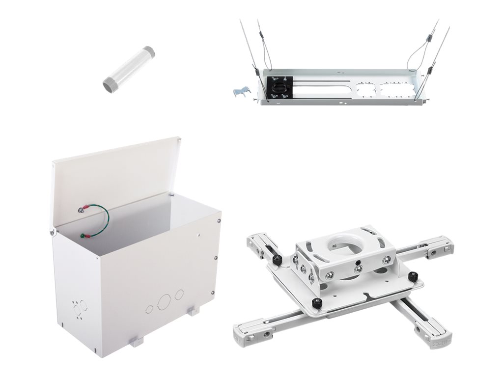 Chief KITPS006PW - Mounting kit (extension column, suspended ceiling plate, universal mount, suspended ceiling box)