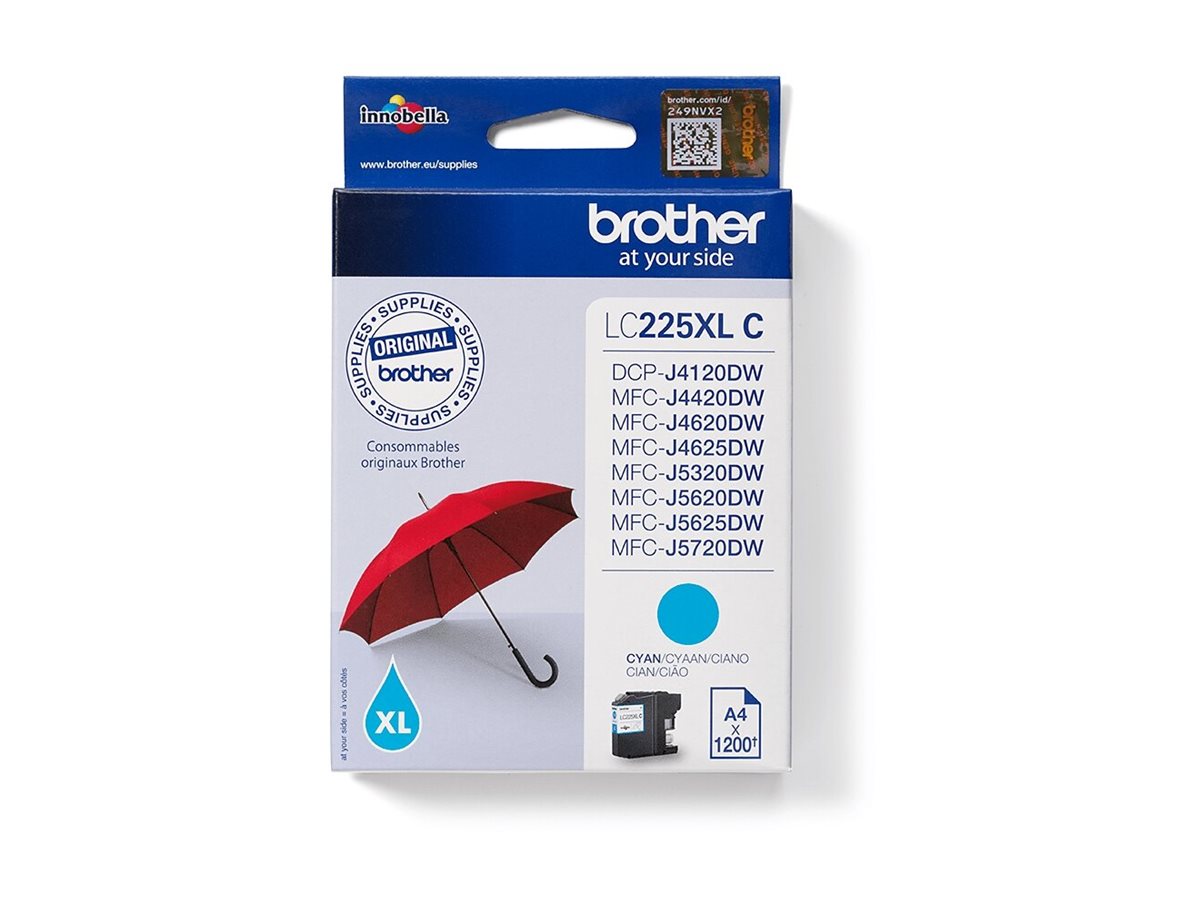 Brother Lc225xlc Cyan Original Ink Cartridge