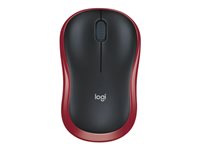 Logitech M185 - mouse - 2.4 GHz - red
