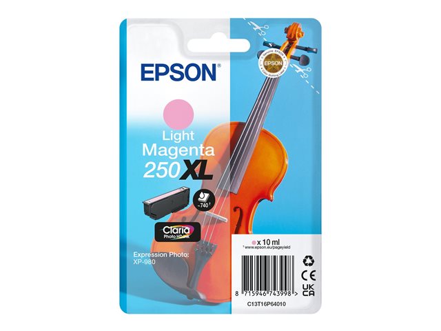 EPSON Singlepack Light Magenta 250XL ink C13T16P64010