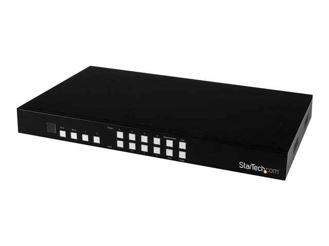 Image of StarTech.com 4x4 HDMI Matrix Switch with Picture-and-Picture Multiviewer or Video Wall - 4x4 Matrix Switch with Video Combining (VS424HDPIP) - video/audio switch - 4 ports