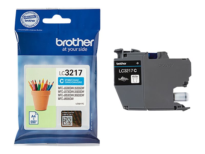 BROTHER LC-3217C Encre Cyan (550 pages)