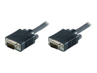 MicroConnect HD-15 (VGA) han -> HD-15 (VGA) han 2 m Sort