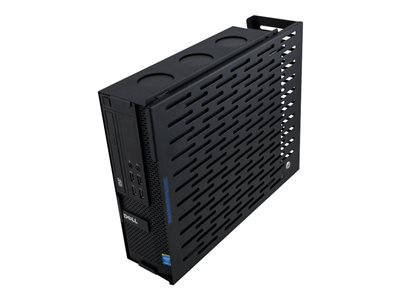 RackSolutions Bracket for personal computer textured black powder wall-mountable 