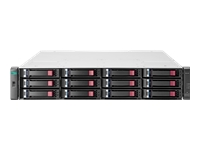 HPE Modular Smart Array 2042 SAN Dual Controller LFF Storage - Hard drive array - 800 GB - 12 bays (SAS-3) - SSD 400 GB x 2 - 8Gb Fibre Channel, iSCSI (1 GbE), iSCSI (10 GbE), 16Gb Fibre Channel (external) - rack-mountable - 2U