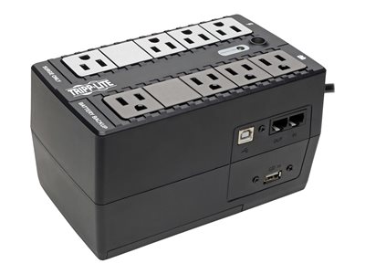 Tripp Lite UPS 650VA 330W Desktop Battery Back Up Compact 120V Standby USB Monitoring & Charging