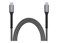 FIXED Armor USB 2.0 USB Type-C kabel 2m Grå