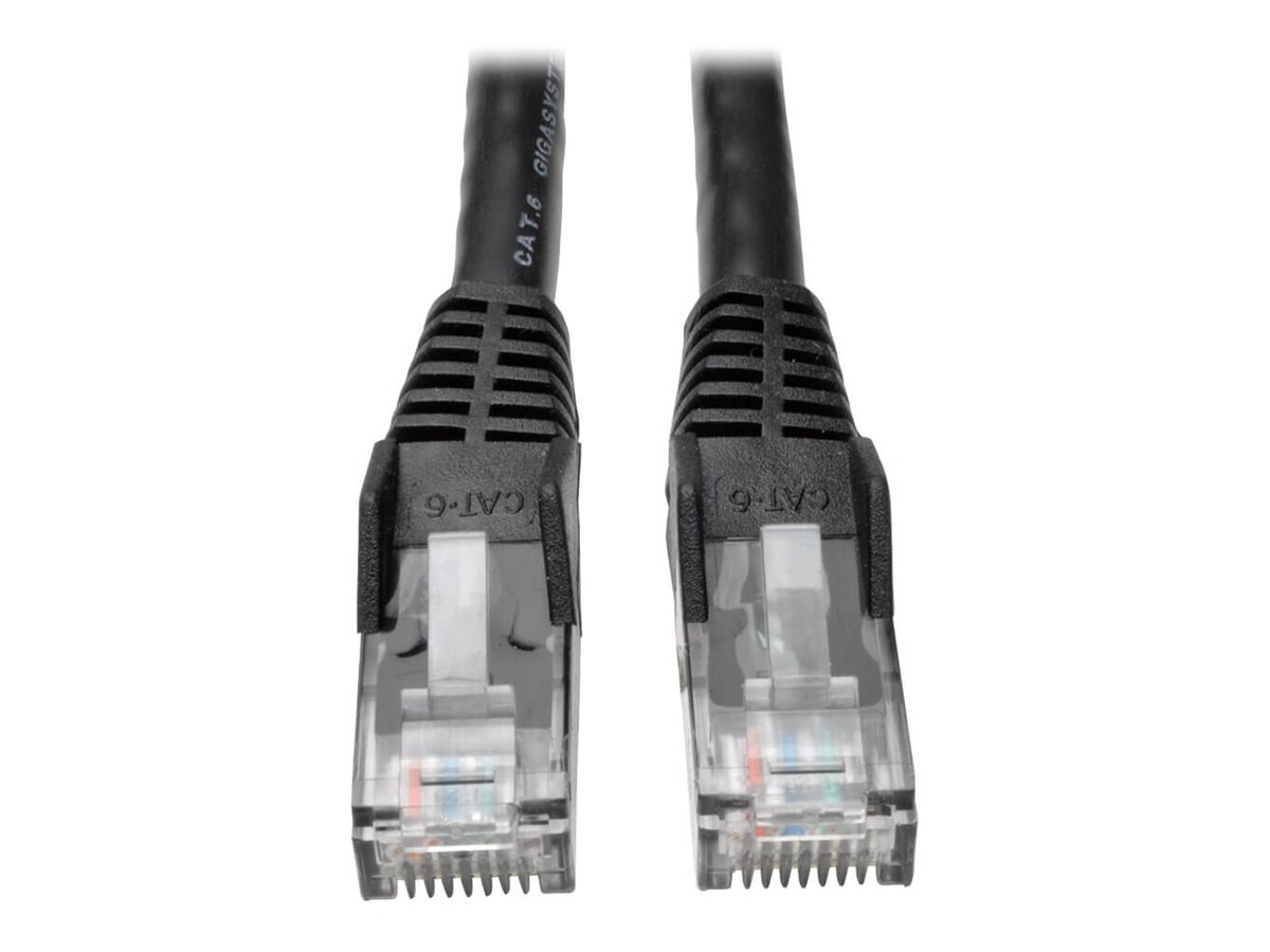 Tripp Lite 5ft Cat6 Gigabit Snagless Molded Patch Cable RJ45 M/M Black 5' 50 Bulk Pack