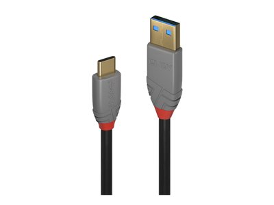 LINDY USB 3.1 Kabel Typ A/C 5A PD Anthra Line M/M 1m - 36911