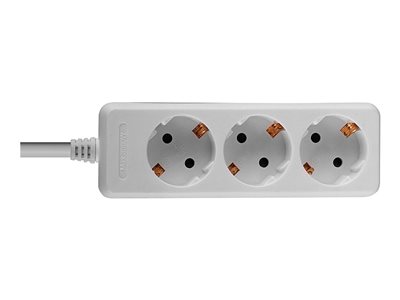 Multiprise 3 prises Schuko, blanc