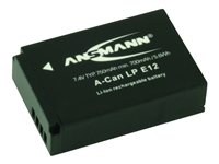 Ansmann A-Can LP-E12 Batteri Litiumion 750mAh