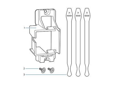 Zebra - Port/cable protector kit (pack of 5)