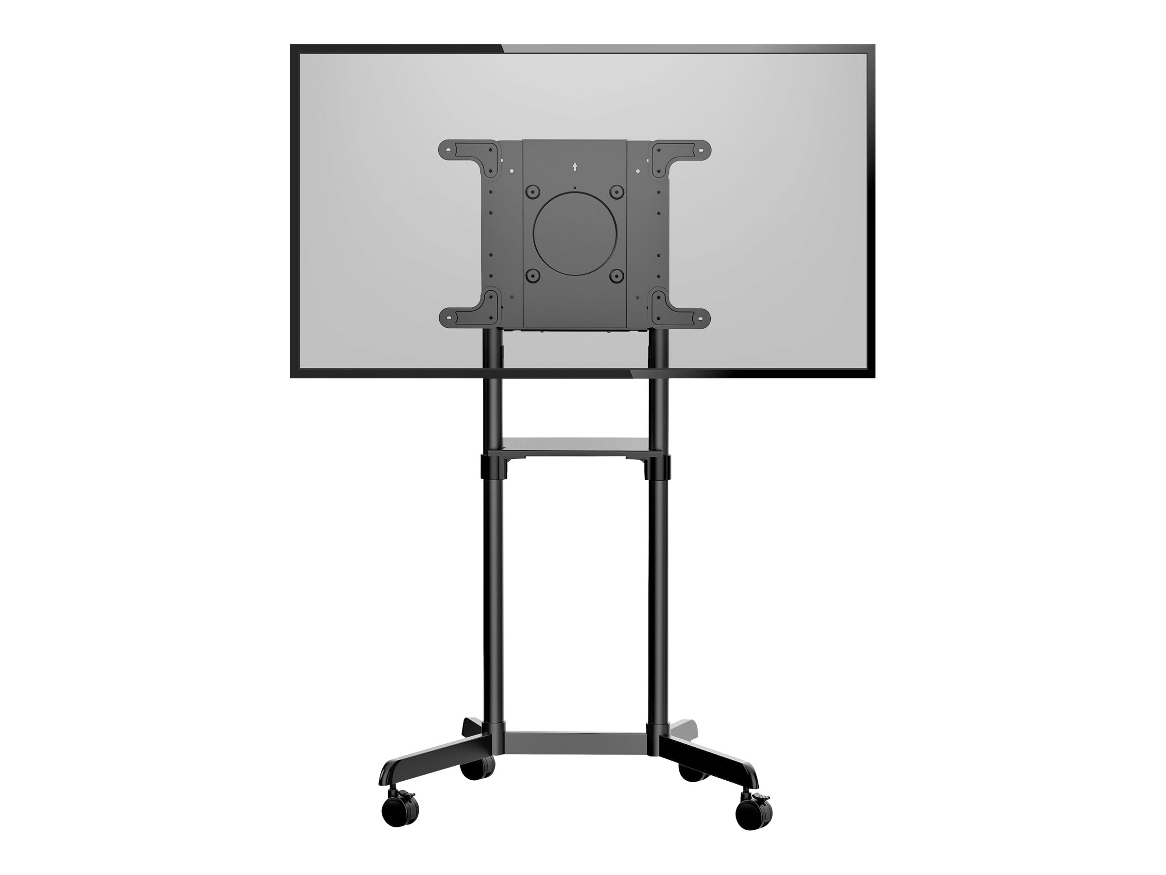 Startechcom Mobile Tv Cart Portable Rolling Tv Stand For 37 70 Vesa Display 154lb 70kg With Shelf Storage Compartment Rotate Tilt Display Universal Tv Mount On Casters Wheels Mobile Tv Stand W Casters Mbltvstndec Cart For Flat Panel