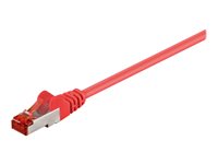 MicroConnect CAT 6 Foldet uskærmet snoet par (F/UTP) 1.5m Netværkskabel Rød