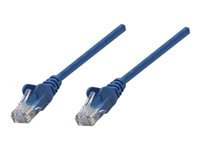 Intellinet Network Patch Cable, Cat5e, 1m, Blue, CCA, U/UTP, PVC, RJ45, Gold Plated Contacts, Snagless, Booted, Lifetime Warr