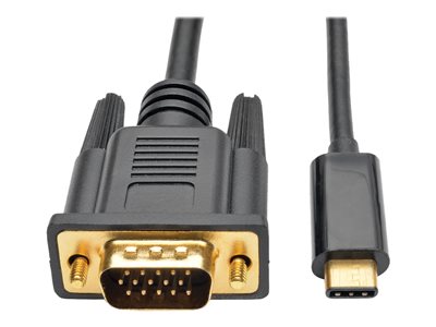 Tripp Lite USB C to VGA Adapter Cable Converter 1080p M/M USB Type C to VGA, USB-C, USB Type-C 16ft 16'