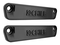 Chief Fusion Horizontal Row End Cap - Black mounting component